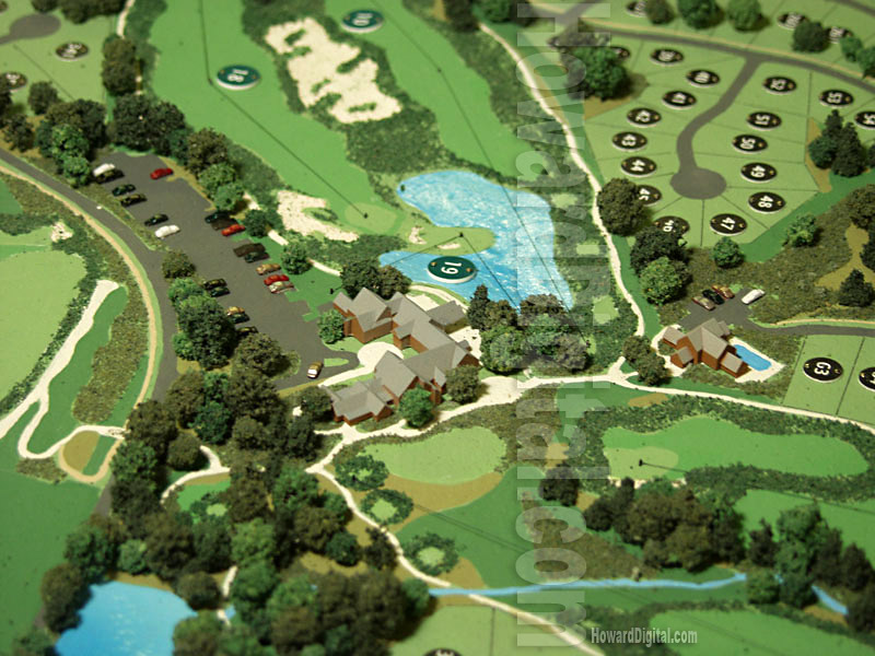 Golf Course Models - Black Bull Golf Course Model - Location Model-01