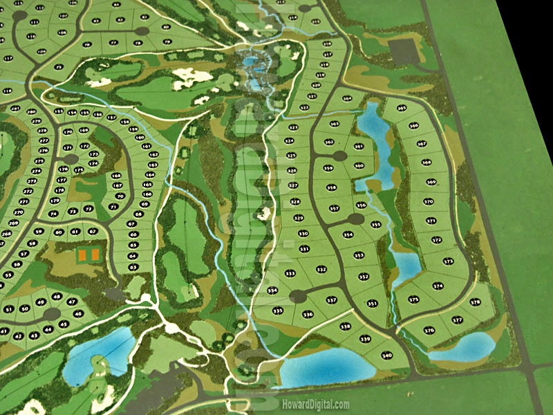 Golf Course Models - Black Bull Golf Course Model - Location Model-06