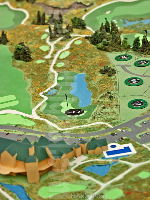 Golf Course Models - The Club at Black Rock Golf Course Model - Coeur d'Alene, Idaho, ID Model-05