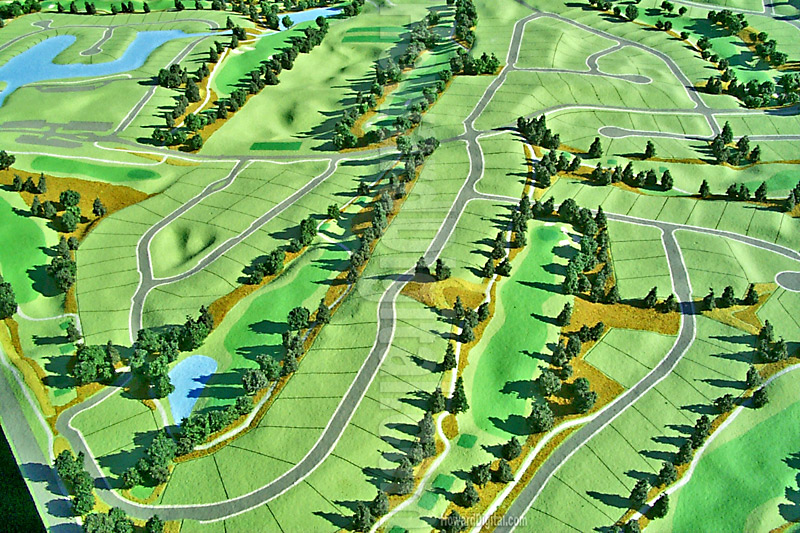 Golf Course Model - Cypress Ridge Golf Course Model - Arroyo Grande, California, CA Model-01