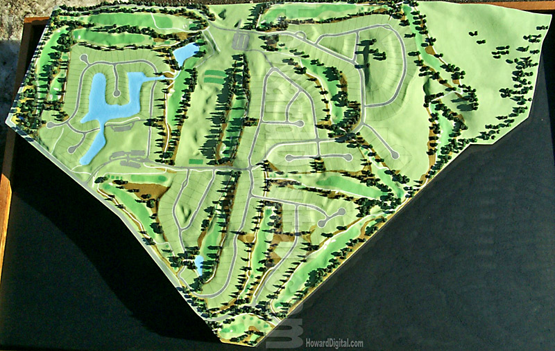 Golf Course Models - Cypress Ridge Golf Course Model - Arroyo Grande, California, CA Model-02