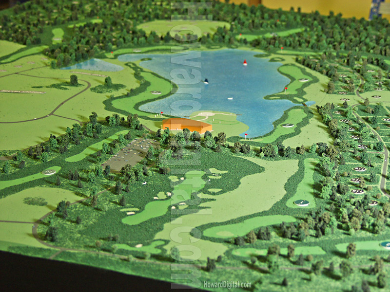 Golf Course Models - Hideout Lake Golf Course Model - San Juan Mountains, Colorado, CO Model-01