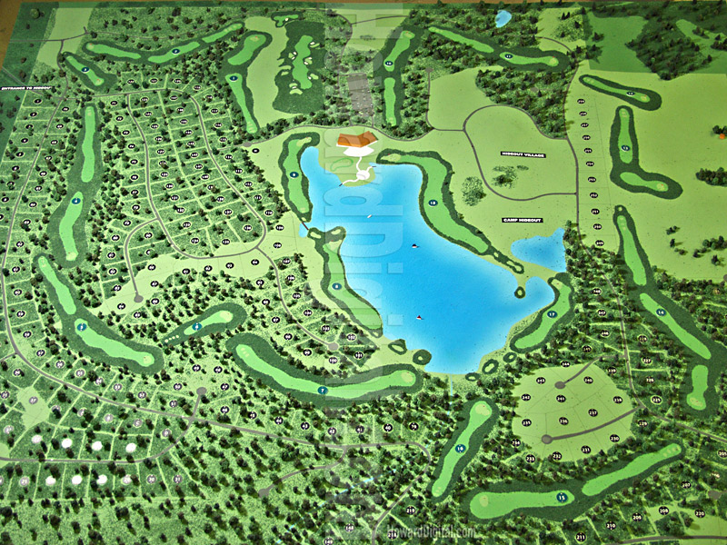 Golf Course Models - Hideout Lake Golf Course Model - San Juan Mountains, Colorado, CO Model-03