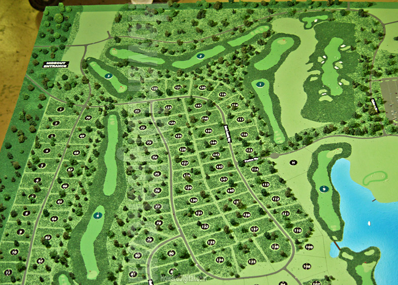Golf Course Models - Hideout Lake Golf Course Model - San Juan Mountains, Colorado, CO Model-05