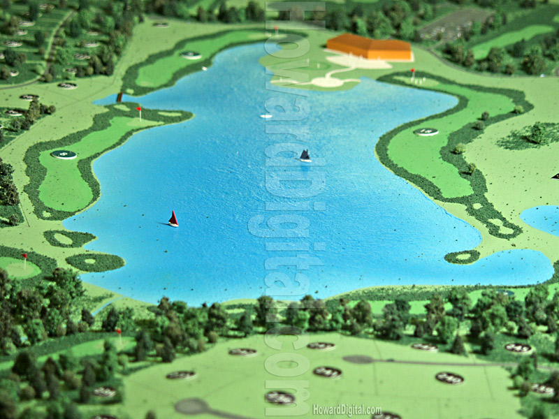 Golf Course Models - Hideout Lake Golf Course Model - San Juan Mountains, Colorado, CO Model-06