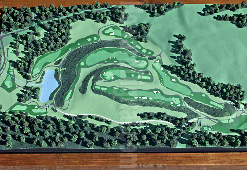 Golf Course Models - Hill Top Golf Course Model - Location Model-01