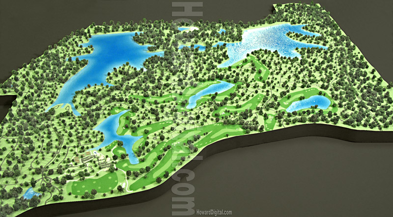 Golf Course Models - Reunion Golf Course Model - Location Model-01