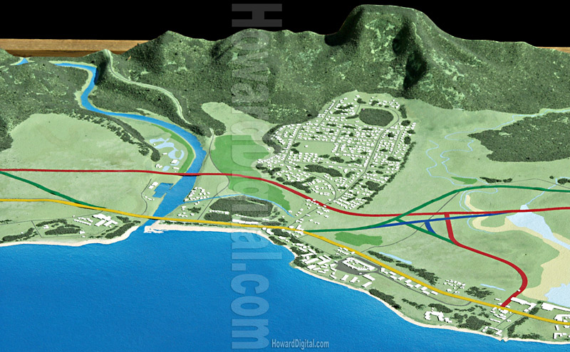 Landform Models - Hawaii Highway Model - Hawaii Highway