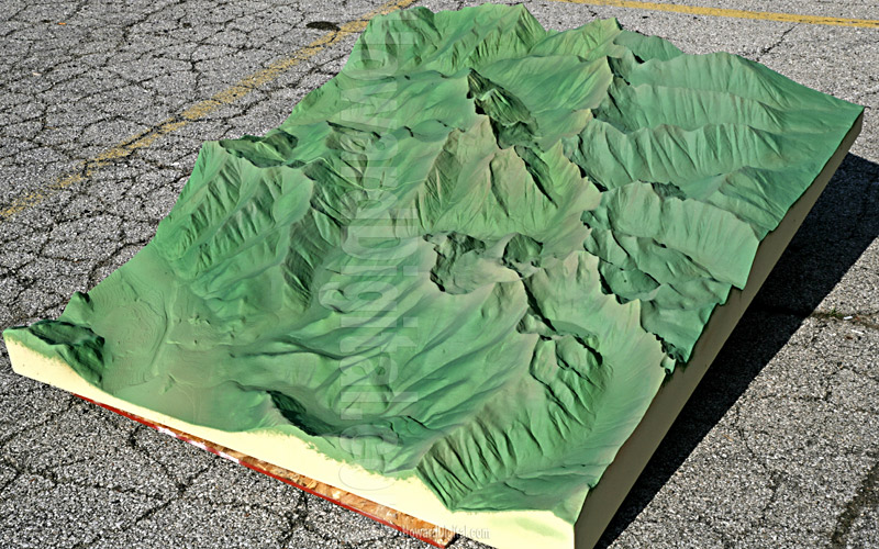 Montana Mountain Model - Landform Models - Rock Creek, Montana, MT