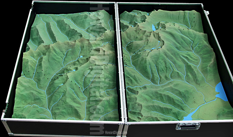 Mountain Creek Model - Landform Models - Rock Creek, Montana, MT