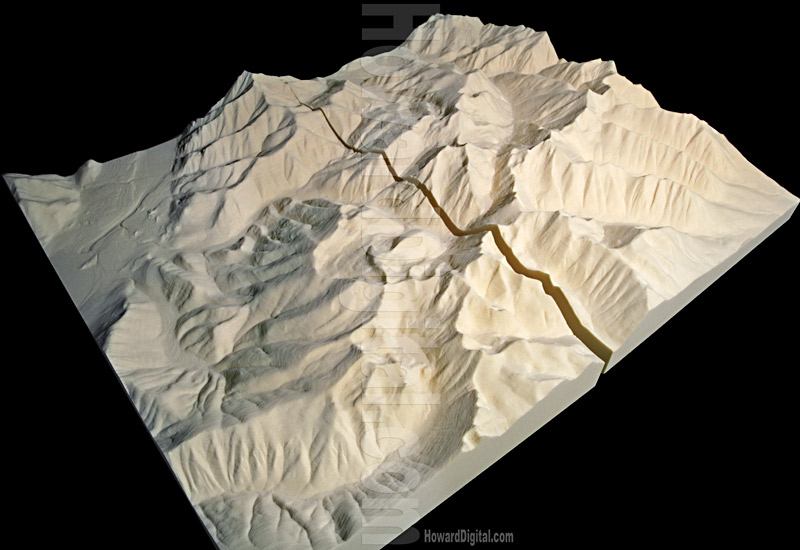 Montana Model - Landform Models - Rock Creek, Montana, MT