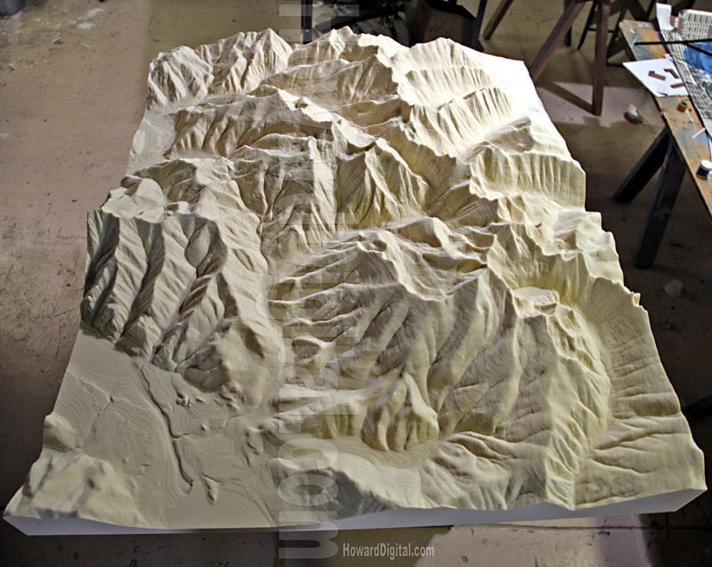 Rock Creek Model - Landform Models - Rock Creek, Montana, MT
