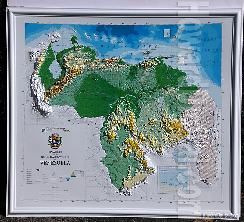 Venezuela Plastic Map