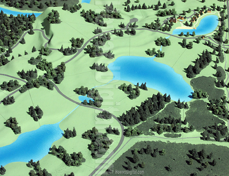 Landscape Models - River Ranch Landscape Model - Mc Call, Idaho, ID Model-04