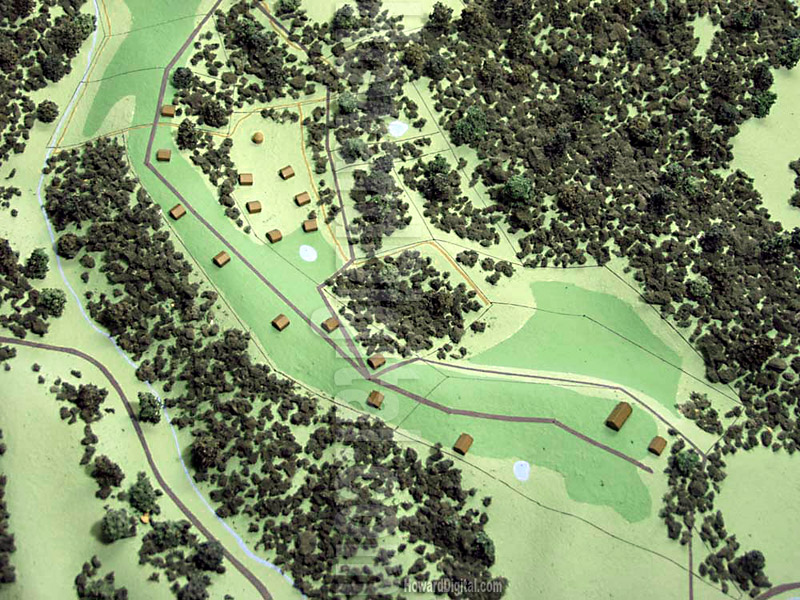 Landscape Models - Walnut Springs Mountain Reserve Landscape Model - Union, West Virginia, WV Model-01