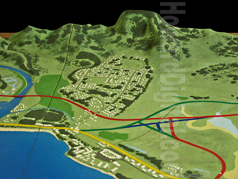Relief Maps - Hawaii Highway Model - Hawaii Highway
