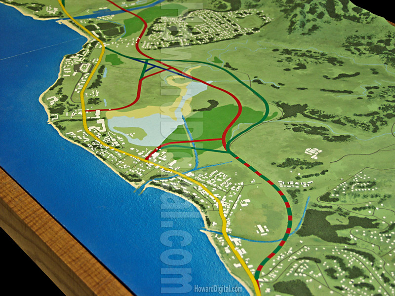 Relief Maps - Hawaii Highway Model - Hawaii
