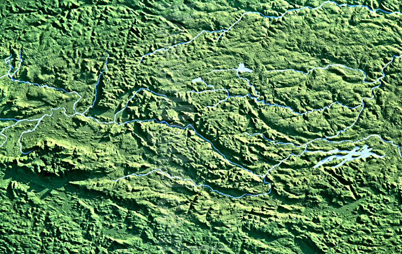 Relief Maps - Housatonic Watershed Model - Housatonic Watershed Model-02
