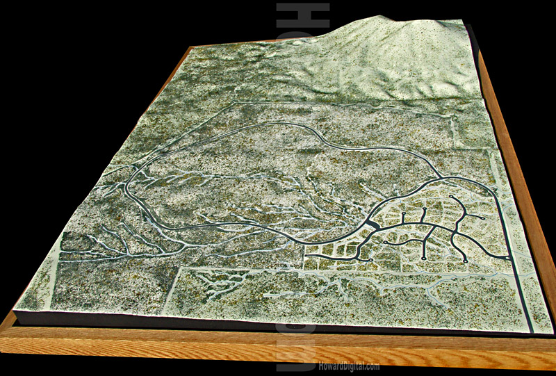 Relief Maps - Pichacho Mountain Relief Map - Dona Ana County, New Mexico Model-02