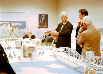 Clinton Library - Site Models - Clinton Presidential Library Site Model - Little Rock, Arkansas, AR Model