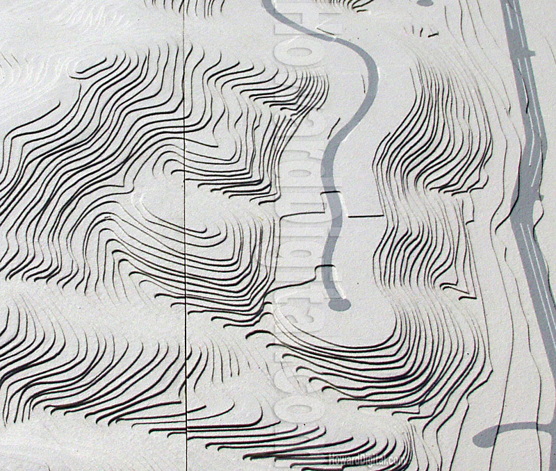 Ranch Road Topographic Models - Old Ranch Road Topographic Model - Carmel, California, CA