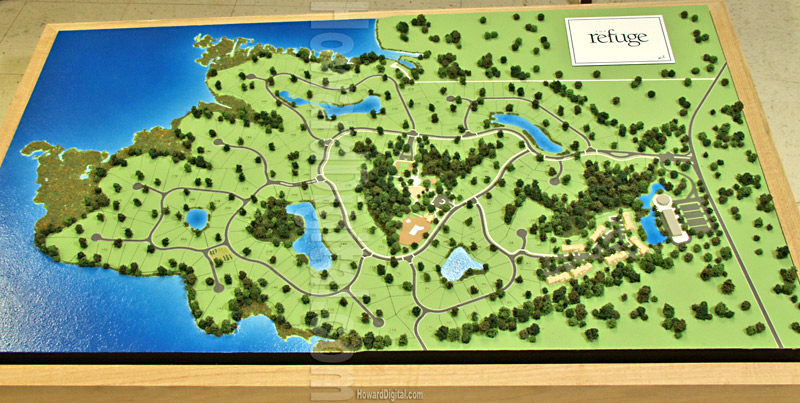 Topography Models - The Refuge at Dirickson Creek Topography Model - Selbyville, Delaware, DE Model-01