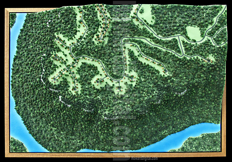 Topography Models - Roaring River State Park Topography Model - Mc Call, Idaho, ID Model-01