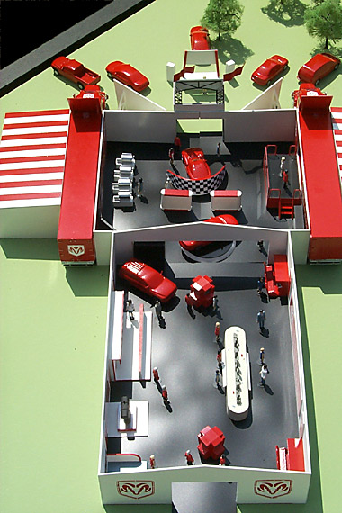 Howard Architectural Models Model of Mobile Dodge City