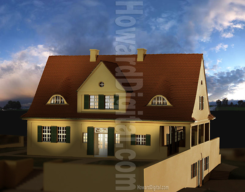 Riehl House Model - Mies van der Rohe - Howard Architectural Models - Architectural Model