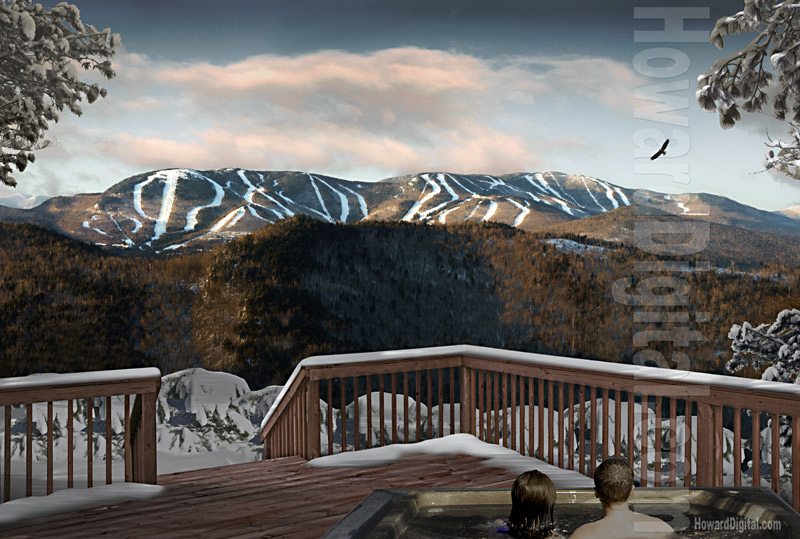 Architectural Rendering - Great Brook Preserve Resort - Maine’s Sunday River area ME