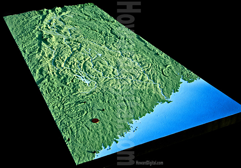 Terrain Models - Housatonic Watershed Terrain Model - Massachusetts, Connecticut, New York Model-01