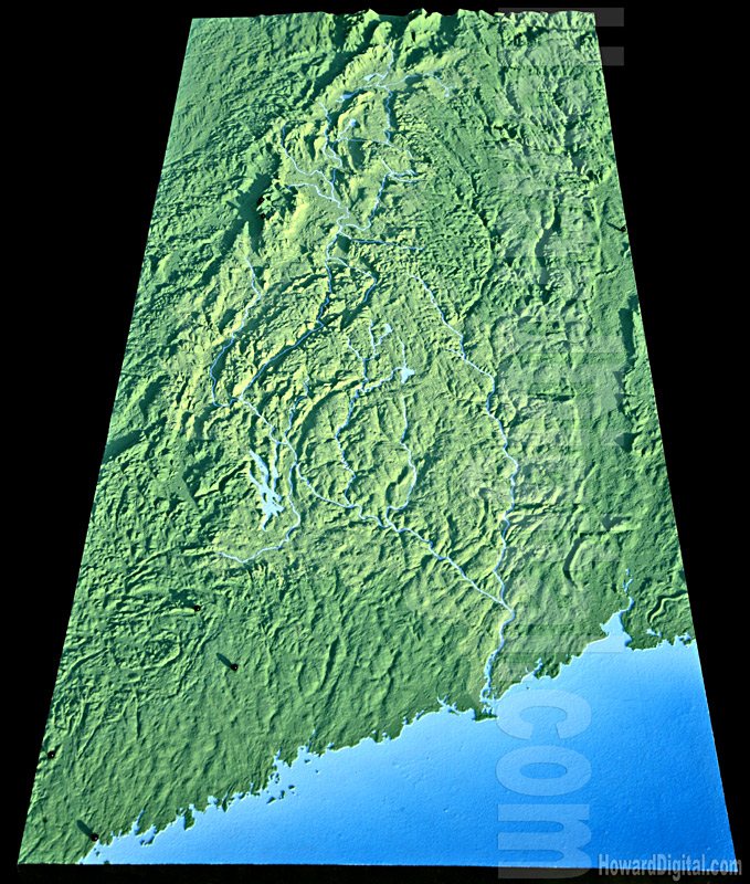 Terrain Models - Housatonic Watershed Terrain Model - Massachusetts, Connecticut, New York Model-05
