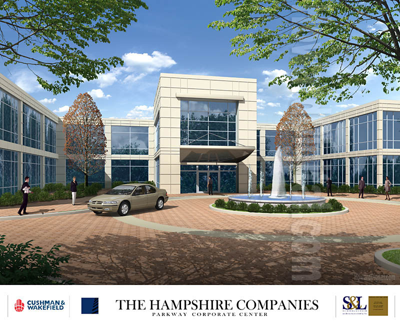 Architectural Illustration - Parkway Corporate Center - Glen Rock New Jersey NJ