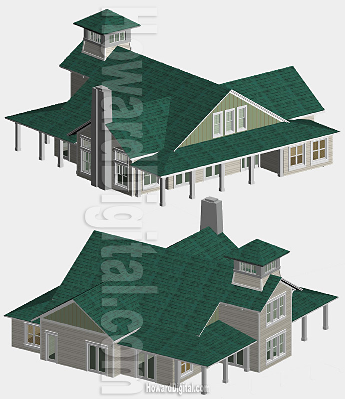 North Carolina Vacation Home, Howard Architectural Models, Architectural Model