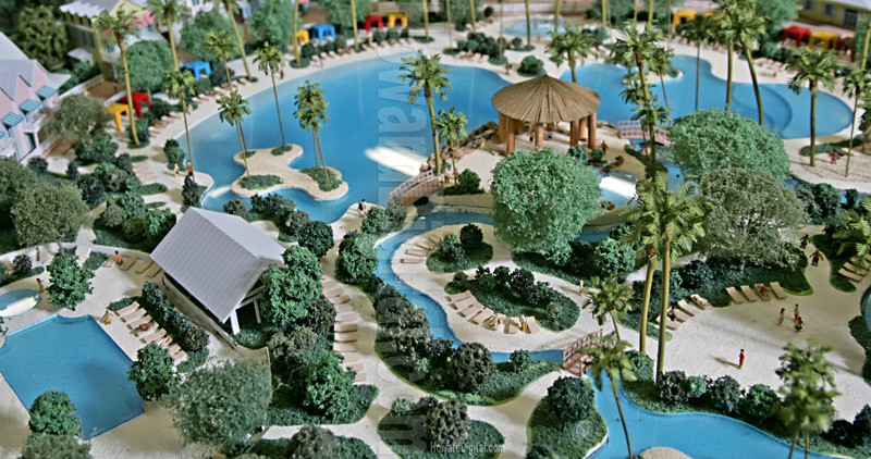 Howard Architectural Models San Rio Ocean & River Club Architectural Model