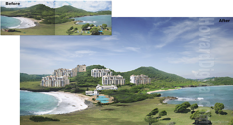 Architectural Rendering - Atlantic Beach Club Resort - St. Lucia