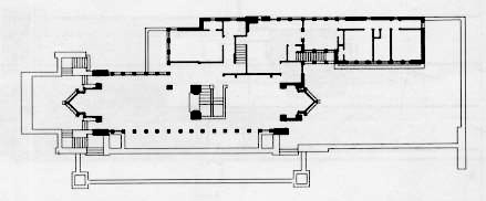 Robie House Floor Plan Architectural Model