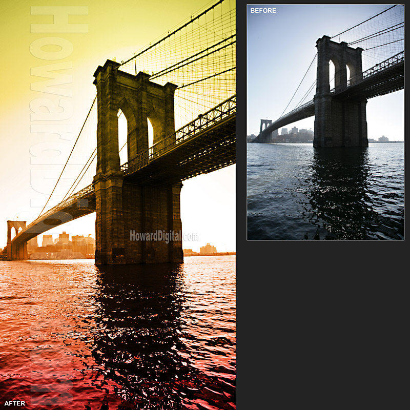 digital enhanced - Brooklyn Bridge
