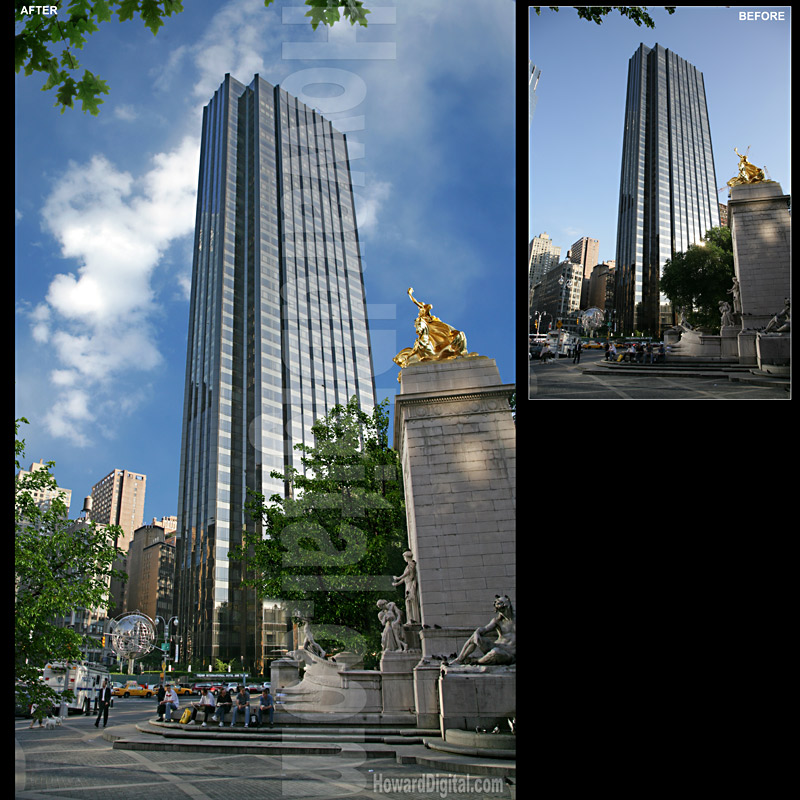 Photo Retouches - Time-Warner Trump Building