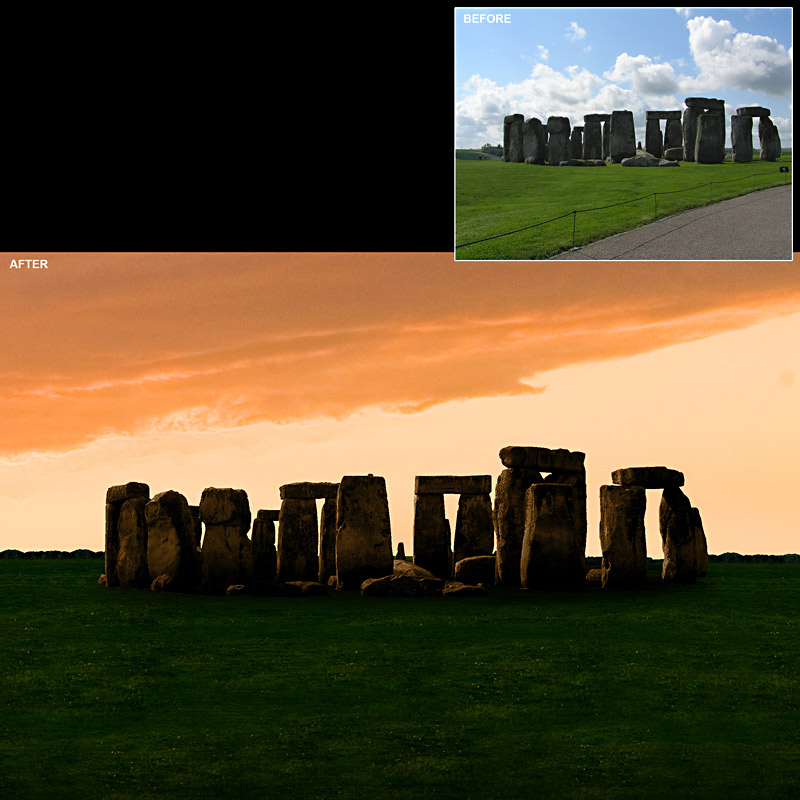Photo Retouched - Stonehenge