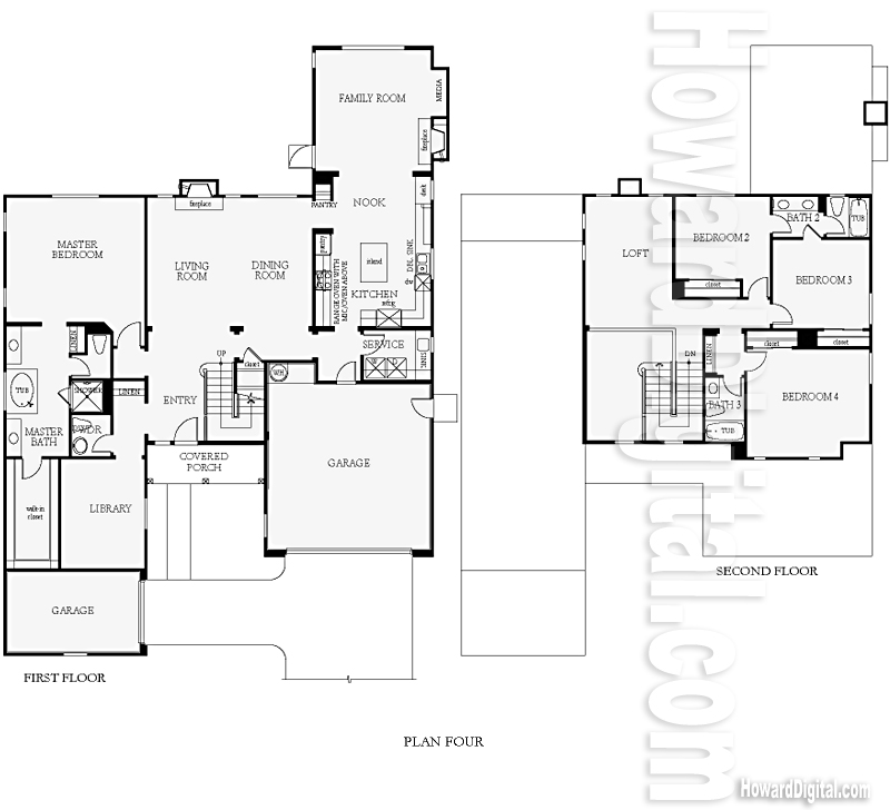 Home Renderings Net-Finity - Centex Floor Plan 1 home series